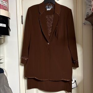 Fifth Sunday Exclusive 3-PC Brown Church Suit NEW
